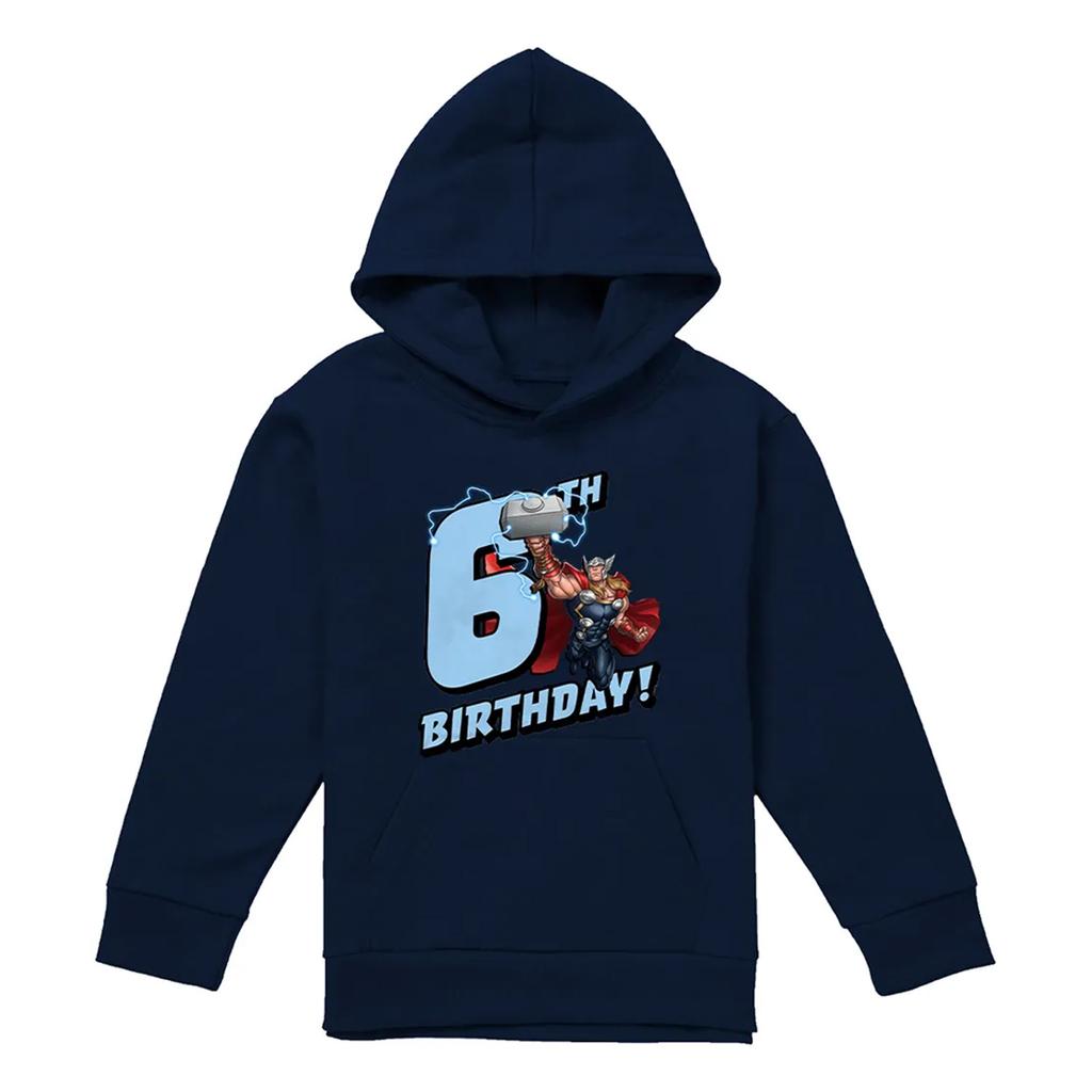 Marvel Childrens/Kids Thor 6th Birthday Hoodie