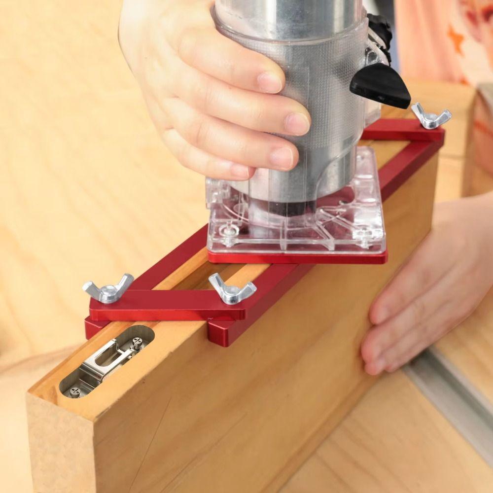 Self-centering Invisible Fastener Slotting Bracket Slotting Locator Rack Cabinet Furniture Install