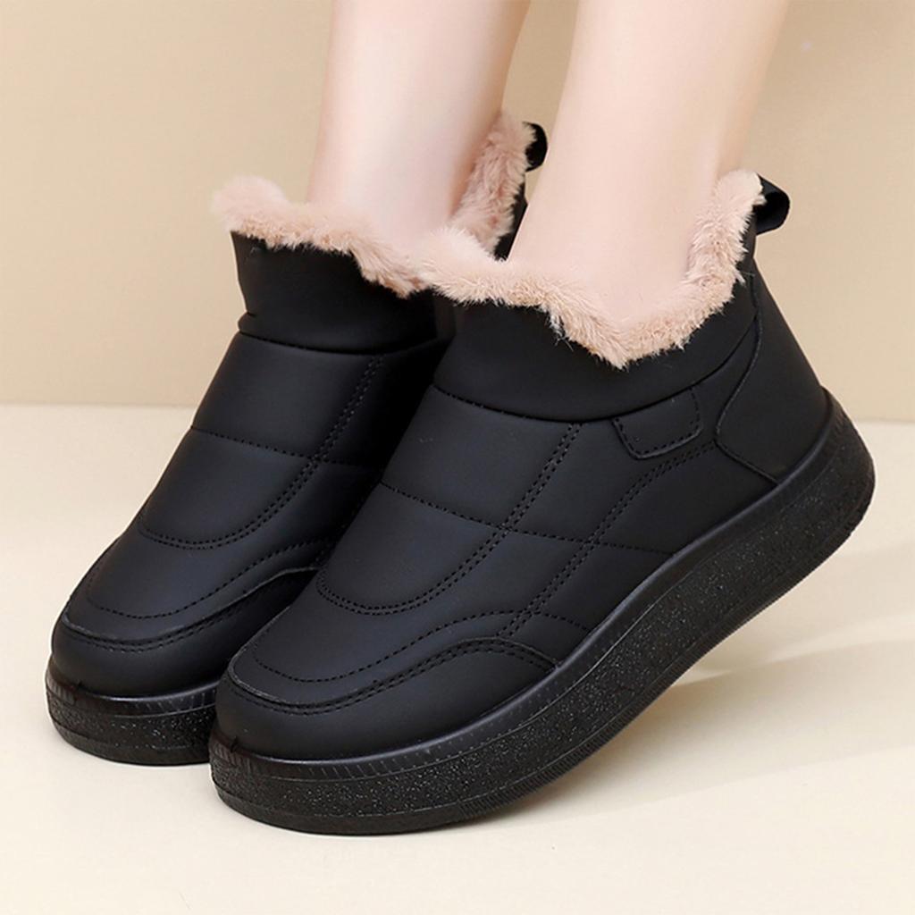 Women's Winter Lined Short Casual Snow Booties for Cold Comfort