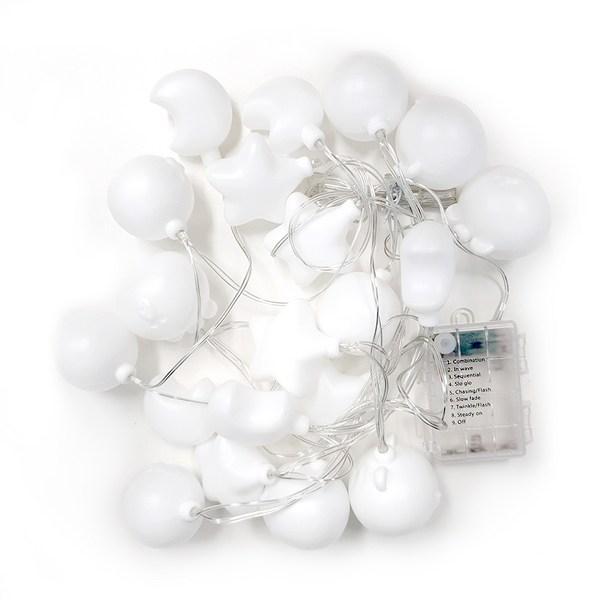 Line Friends Brown Sally Moon Star LED Garland String Lights 20 Bulbs 5m, White