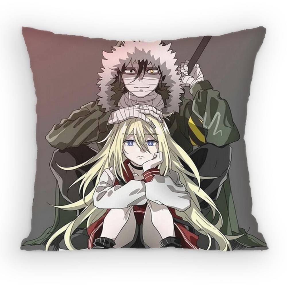 Angels of Death Rachel x Zack Pillow Case Sofa Living Room for Bedroom car Headboard Backrest Cushion Square Cushion Nap Time