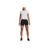 Under Armour Logo Print Embroidered Elastic Waist Casual Shorts Women shorts Black 1373041-001