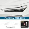 For Changan Smoke Black High Gloss Pre-Cut TPU Headlight Protective Film PPF Anti-Scratch Vinyl Wrap Cover Kit Car Accessories