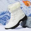 Winter New Style Plush Thick Male Snow Boots Fashion High-top Warm Cotton Shoes Plus Large Sizes Men's Shoes