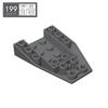 BRICKE Brick Guest 4x6 Reverse Wedge Compatible with Lego 4856, MOC Loose Parts Building Blocks.