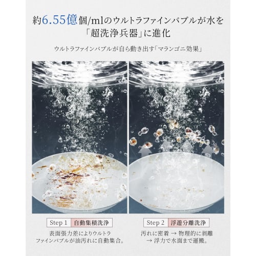 SOLEMOOD X Livella Faucet-Mounted Water Purifier, Micro-Fine Bubble Generation, High Removal/24 Filters, Includes 1 Cartridge, 2 Modes, Tip Filtration