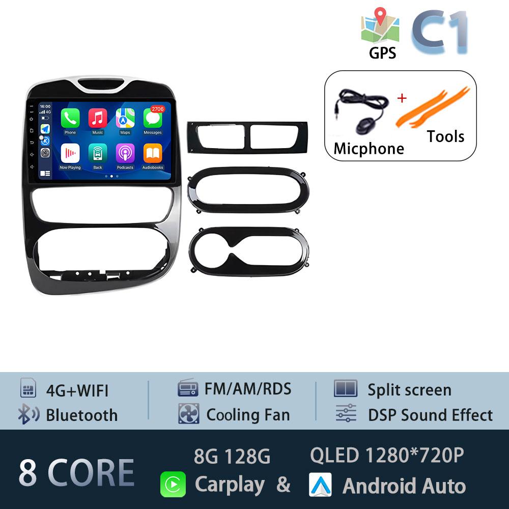 For Renault Clio 4 2012-2016 Carplay Car Radio Multimedia Video Player Android 15 Auto WIFI GPS Navigation DSP stereo BT tools