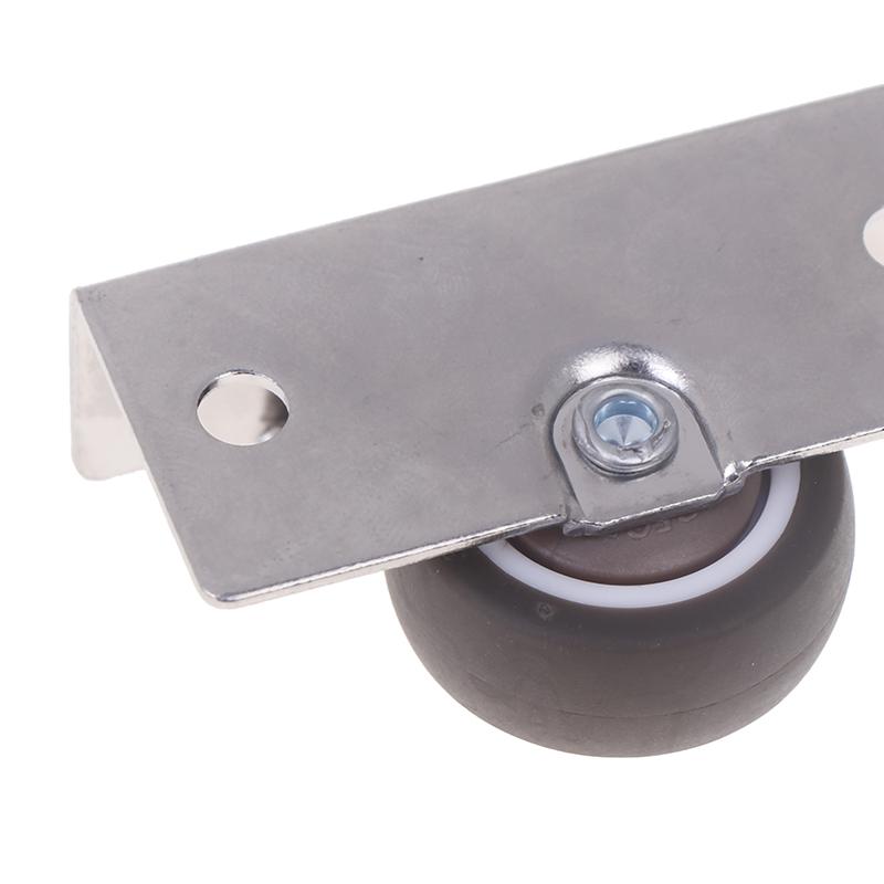 1/4Pcs Silent Rubber Casters, Drawer Wheels, For Furniture Kitchen Cabinet Table ,Of Side Installation Low Profile Replace Wheel