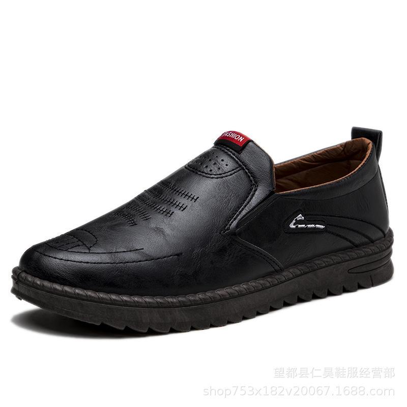 Autumn 2025 Men's Trendy Leather Moccasins - Versatile and Stylish Casual Driving Shoes