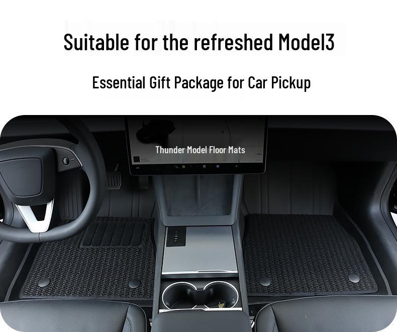 Tesla Model 3 Refresh Insect Net and Protective Cover with Car Mats and Storage Box Accessories
