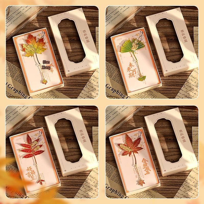 Exquisites Retro Ginkgoblatt Metalllesezeichen - Das perfekte kulturelle Geschenk für Studenten
