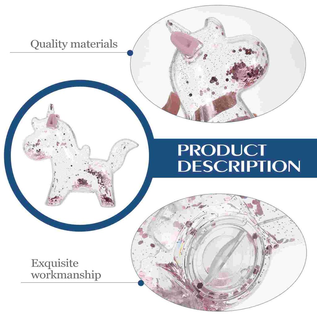 Cartoon-Einhorn-Sparschwein, transparente Geldspardosen, Münzbank, Kindergeburtstagsgeschenke, Heimdekoration