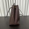 European and American fashion 2024 new woven bag large capacity versatile diamond cowhide tote bag casual shoulder handbag
