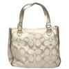 COACH harry metallic reps Tote Bag leather beige x metallic Women 22447 Used