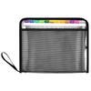PVC Zipper Accordion Document Organizer A4 - 12 Pockets for Student Papers & Weekly Reports