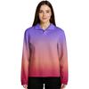 Women's Gradient Printed Pullover Long Sleeve Sports Flannel Top