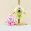 Adorable Pink Baseball Capybara Plush Toy Cute Stuffed Animal Keychain Bag Charm
