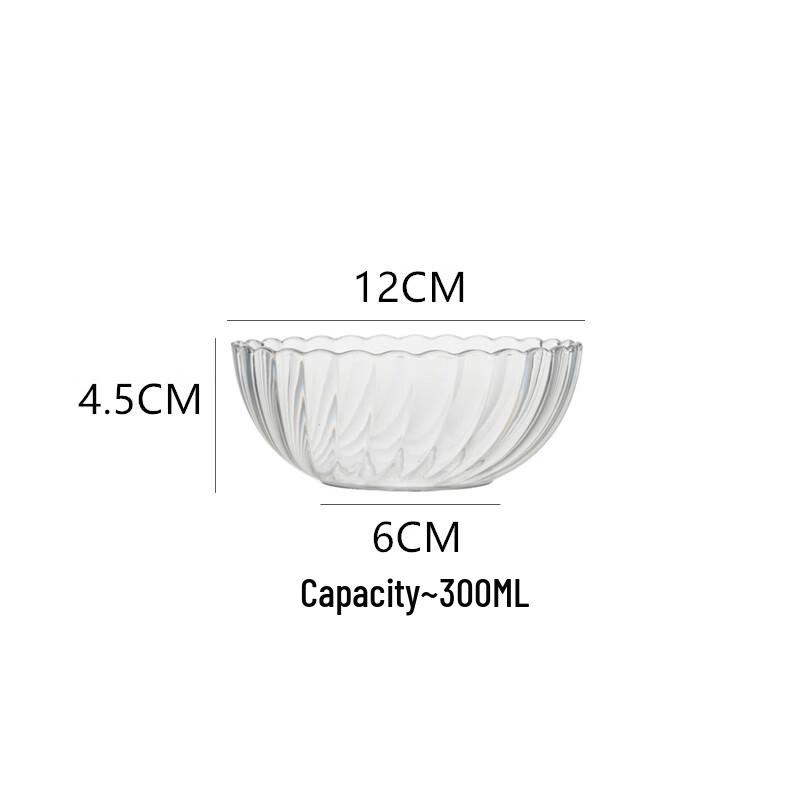 Jingbaodi High Temperature Resistant Transparent Glass Soup Bowl