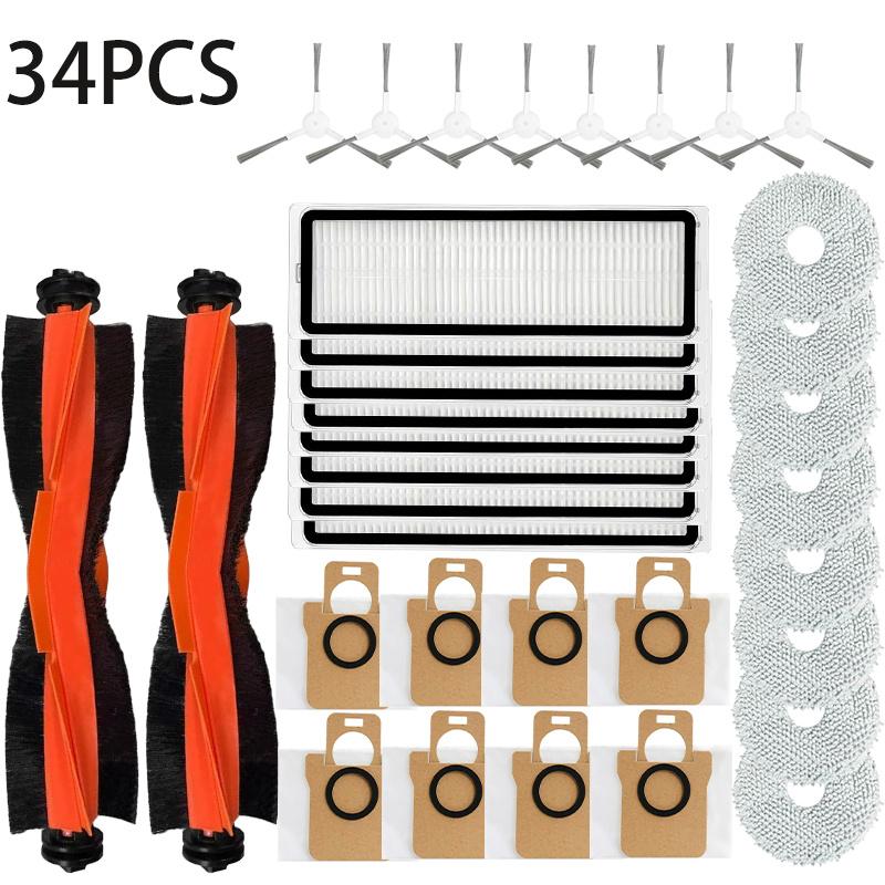 For Robot Vacuum Cleaner Xiaomi X20 + / X20 Plus, Wiper and Grill Accessories, Main Side Brush, Hepa Filter, Spare Parts Dust Ba