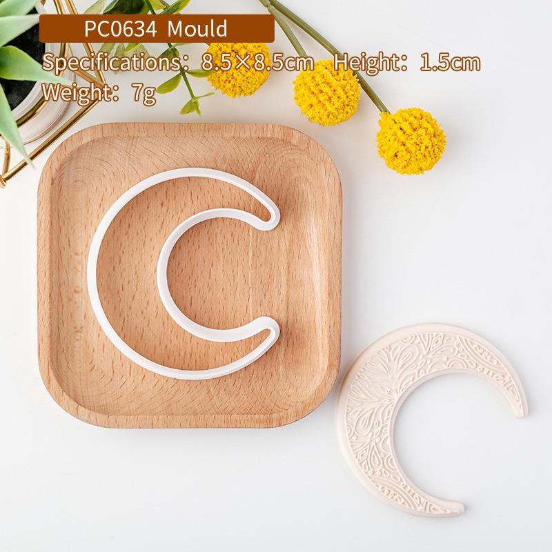 Islamic Ramadan Acrylic Fondant Embossing Stamp Press Eid Mubarak Cookie Cutters Party Pastry Biscuit Baking Decoration Supplies