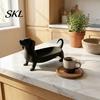 Origineller Schlüsselhalter 3D-gedruckte Dackel-Aufbewahrungsschale für Schmuck, Schlüssel, Ohrringe, Kreativer Schreibtisch-Organizer, Tisch-Hundedekorationen