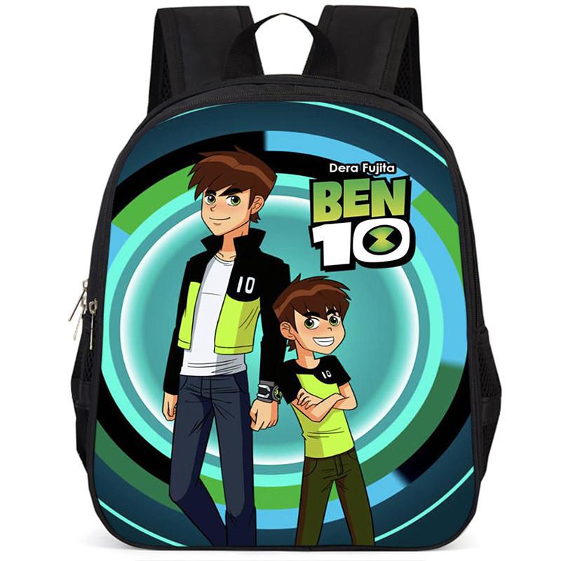 Ben10 15-inch Large Capacity Lightweight Oxford School Backpack For Kids