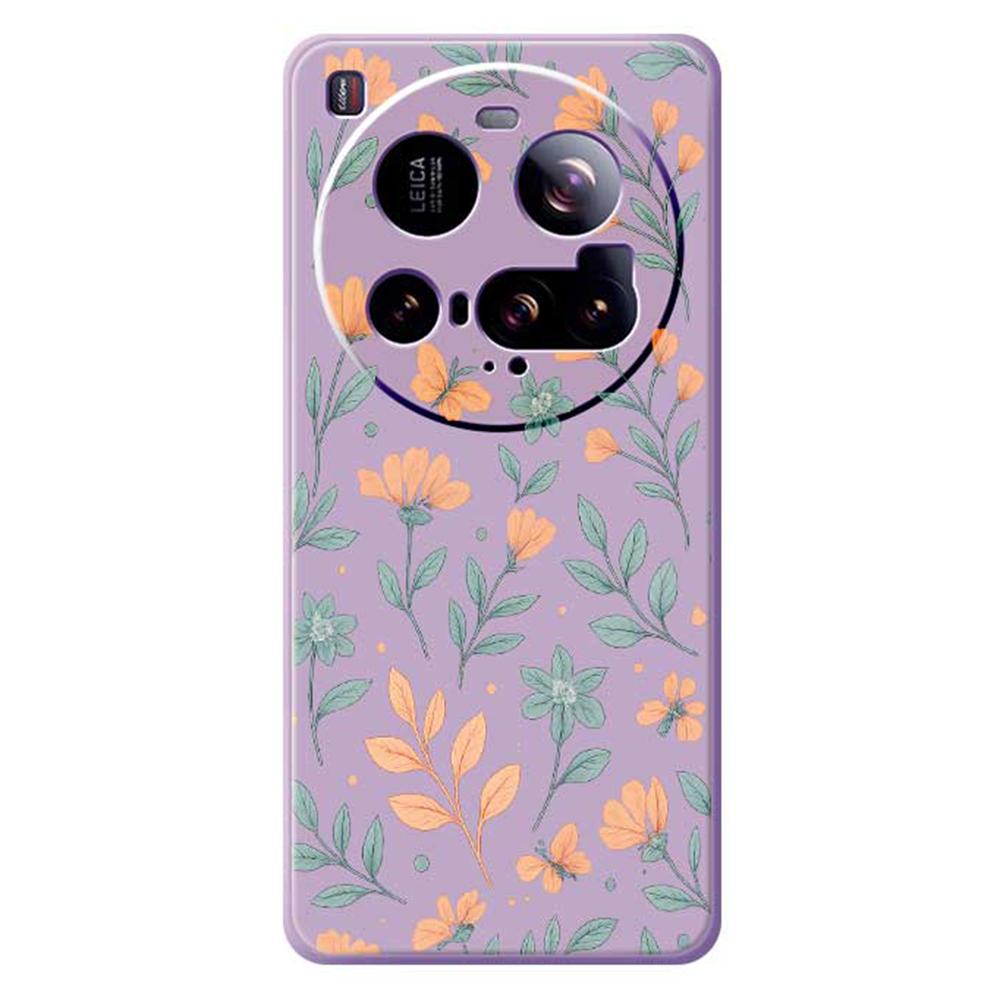 For Xiaomi 15 Ultra Case Yellow Flowers Pattern Printing Straight Edge TPU Phone Back Cover