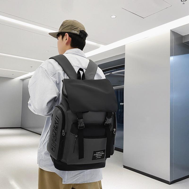 Schoolbag Backpack Men's Trendy Cool Versatile Large Capacity Personalized Travel Backpack Female Junior High School Student High School Student