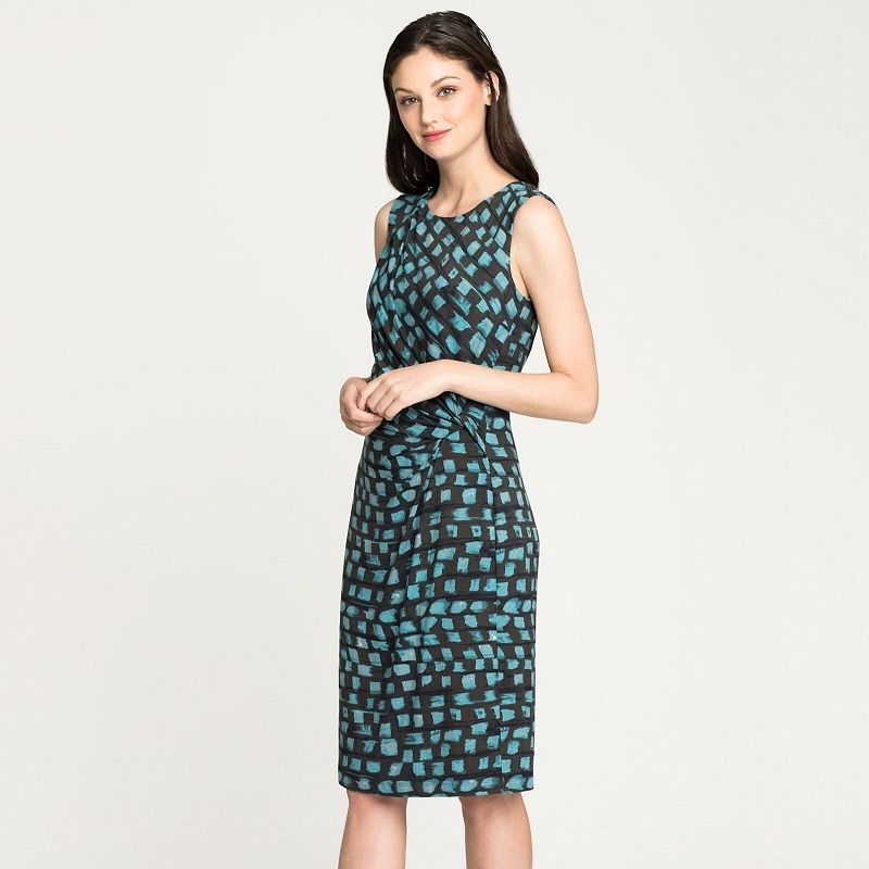 

Women s Clothing Print Chubby Girl Thin Elegant Sleeveless Dress Black Blue Dot 2XL