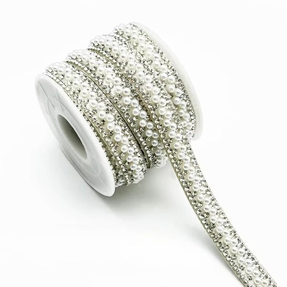 3 Yards Colorful Self Adhesive Crystal Strip Shiny Flexible Rhinestone Strip 3mm/6mm DIY Decoration Glass Rhinestone Trim