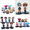 Exquisite 7pcs Set Of Kpop Bangtan Boys Star Figure Dolls For Unique Decor
