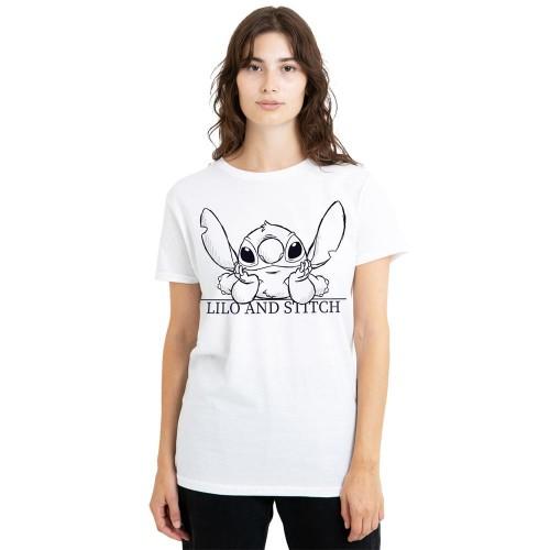 Lilo & Stitch Womens/Ladies Relaxed Sketch T-Shirt
