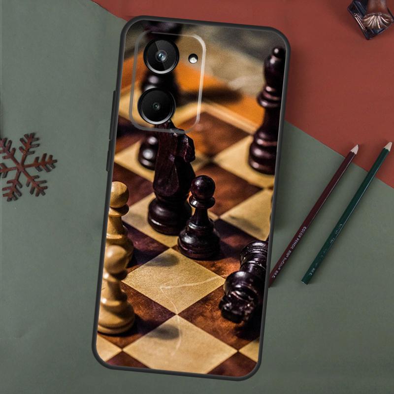 Chess Case For Realme C67 C51 C75 C63 C61 C65 C55 C53 C35 C71 11 12 13 14 Pro Plus GT6 GT7 15 Pro
