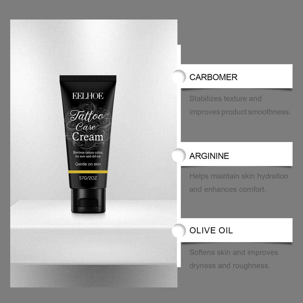 EELHOE Tattoo Aftercare Cream Gentle Formula Natural Fit Body Skin Daily Portable Tattoo Care Moisturizer
