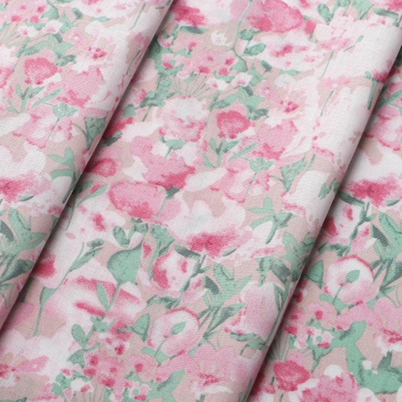 100x150cm French Sweet Floral Fabric Pure Cotton Printed Poplin Fabric Girl Dress Clothing Fabric Handmade DIY Accessories