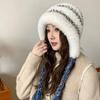 Thickened Fluffy Fleece Hat Plush Ear Protection Cap Fashion Knitted Warm Hat  Sports Cap