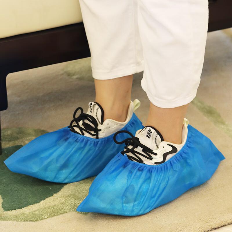 OEING Disposable Non-woven Thickened Household Indoor Shoe Covers (100-pack)
