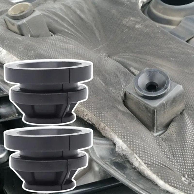 AA92-4 Piece Engine Cover Rubber Sleeve Cover Pad Buffer Block P30110238 Black Rubber Automotive Supplies For Mazda CX9 CX4 CX5
