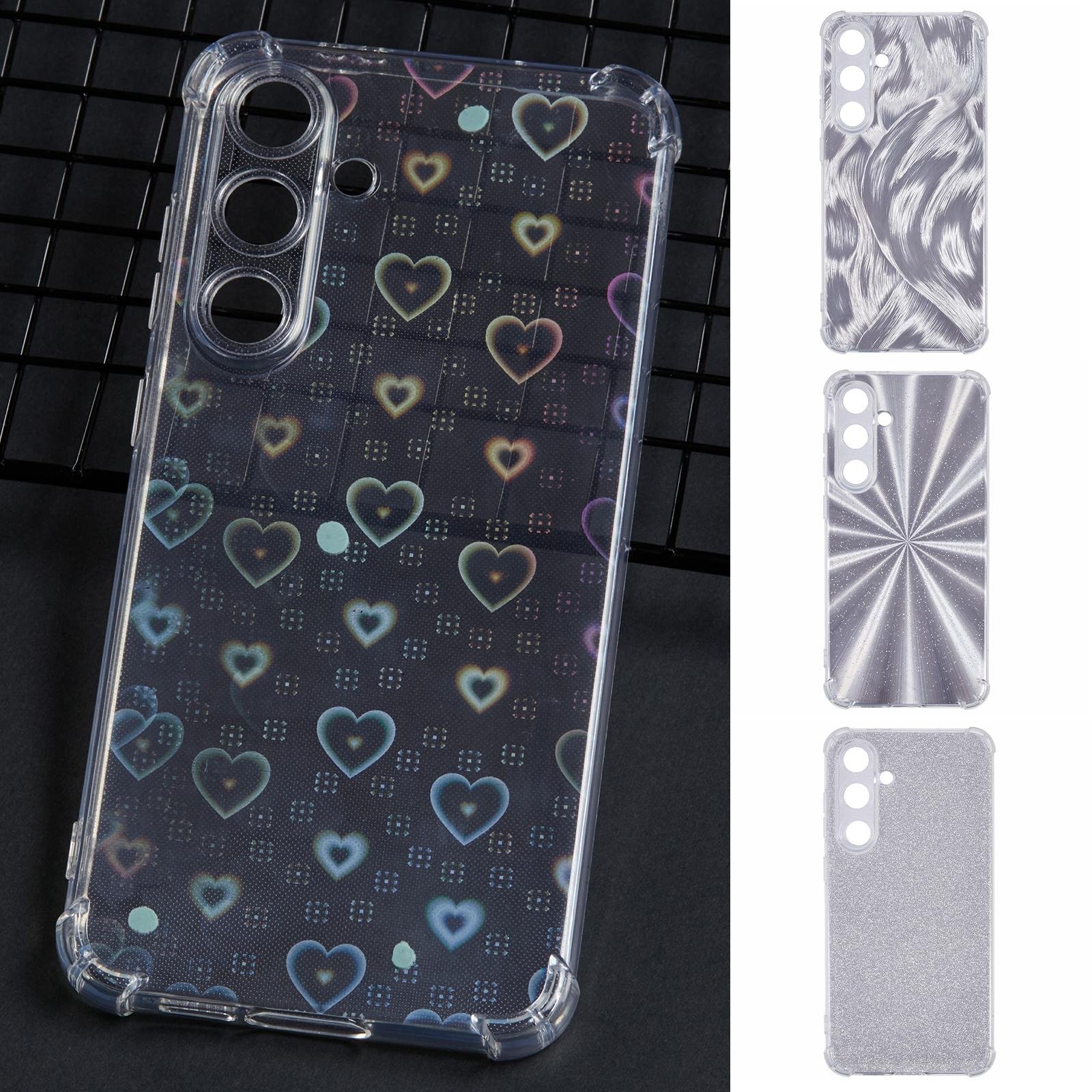 

For Samsung Galaxy S24+ Case TPU 4 in 1 Anti-Scratch Phone Cover with 4 Papers A