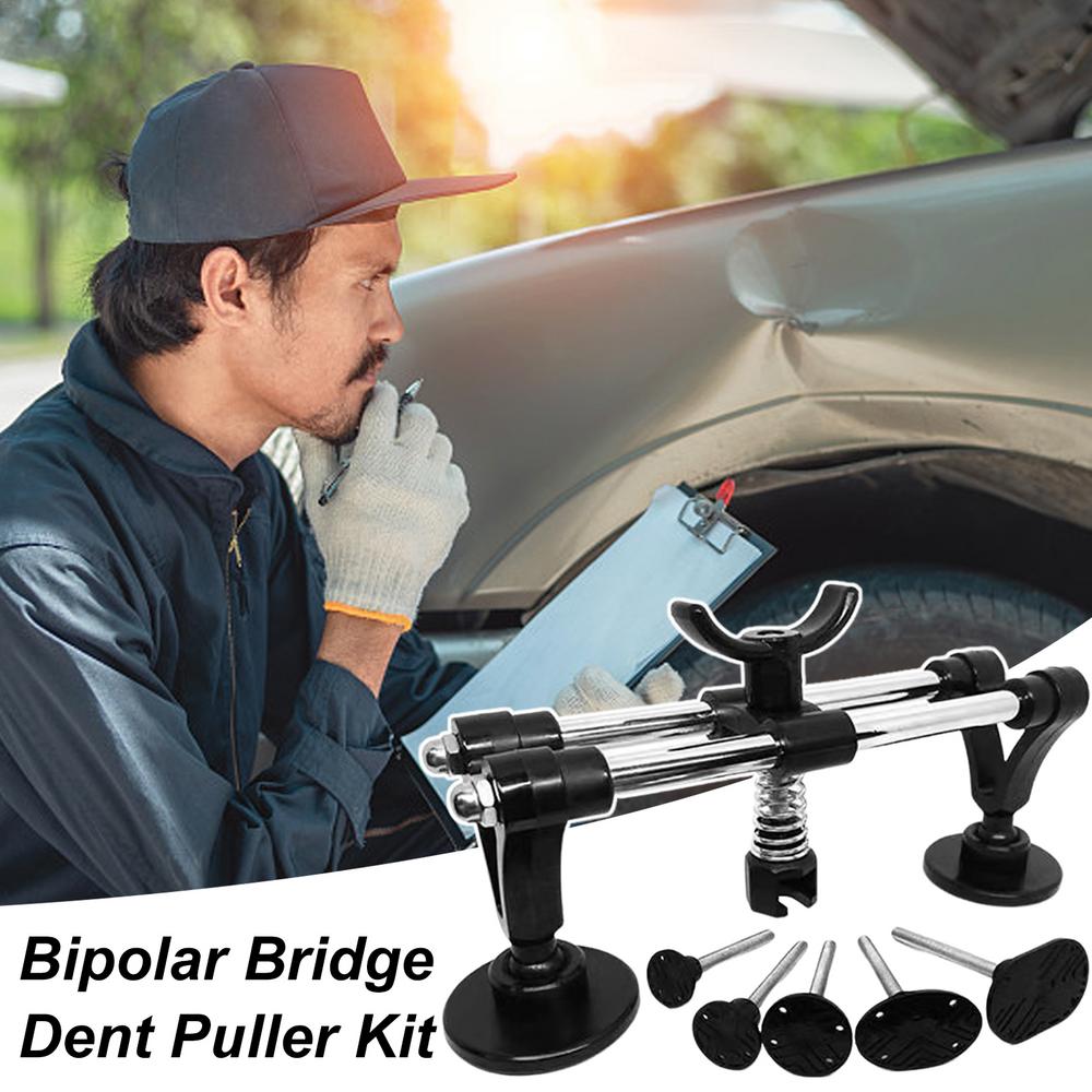 Auto Body Dent Puller Kit Auto Dent Repair Kit Steel Dent Puller With Double Pole Multifunctional Dent Puller For Auto Dent