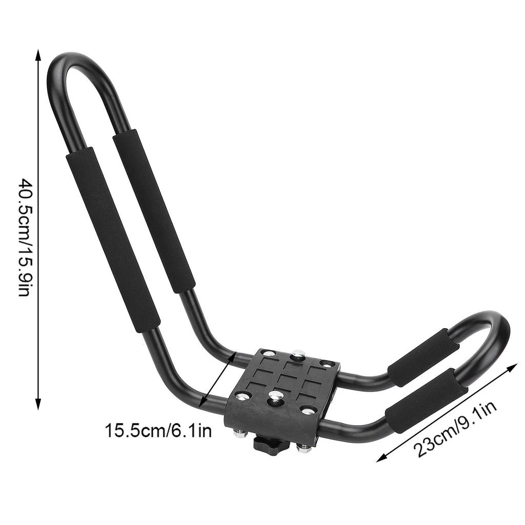 VGEBY Kayak Roof Rack J-Bar Rack, 1 Pair, Kayak Rack Canoe Carrier, Car Rail Storage Holder, Fittings and Accessories Included