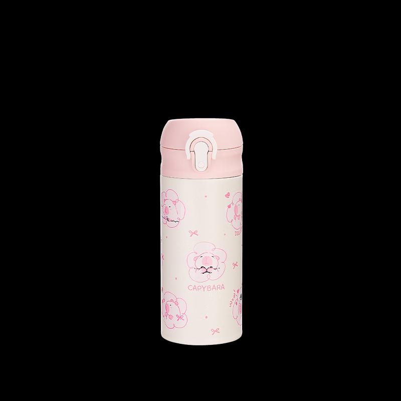 DILLER 350ML Stainless Steel Capybara Insulated Straw Bottle