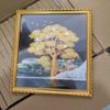 Fortune Tree Mural: Framed Painting of Prosperity from 10 Countries - Ideal Gift for Success & Wealth