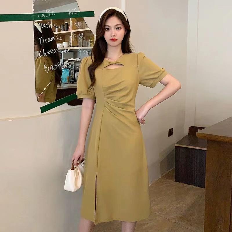 2026 Summer Plus Size Pleated Waist-Cinching Dress - Pure Desire Style 3XL чёрный