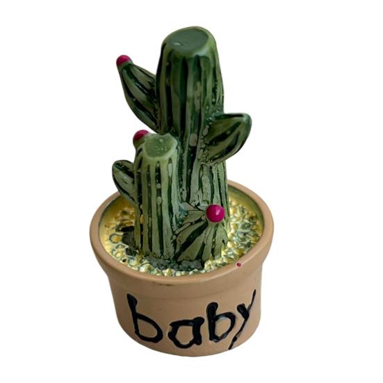 Cartoon Potted Cactus Fridge Magnet Resin 3D Mini Potted Plants Refrigerator Magnet Kitchen Home Office Decoration