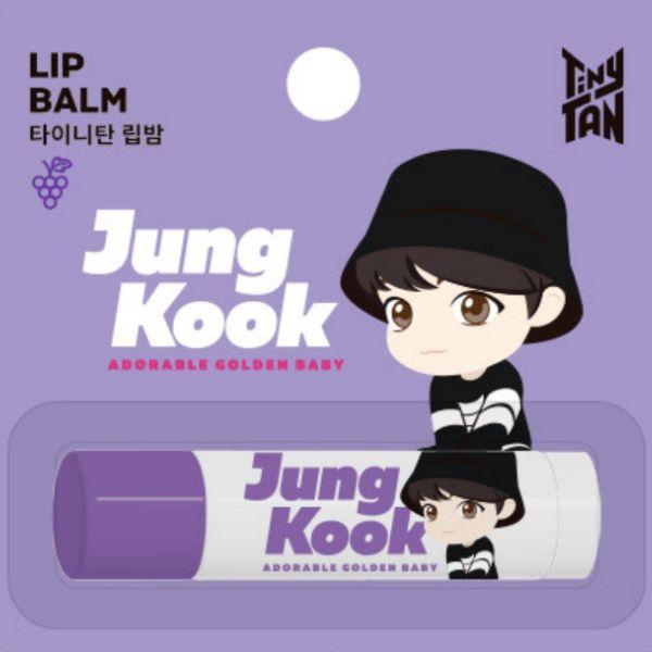 Monami TinyTAN BTS Lip Balm Flavor Moisturizing Lip Care 4g, JUNG KOOK-Grape