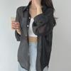 Women's Summer Cardigan – Ice Silk Sun Protection, Thin and Drapey Design Cover-up Top