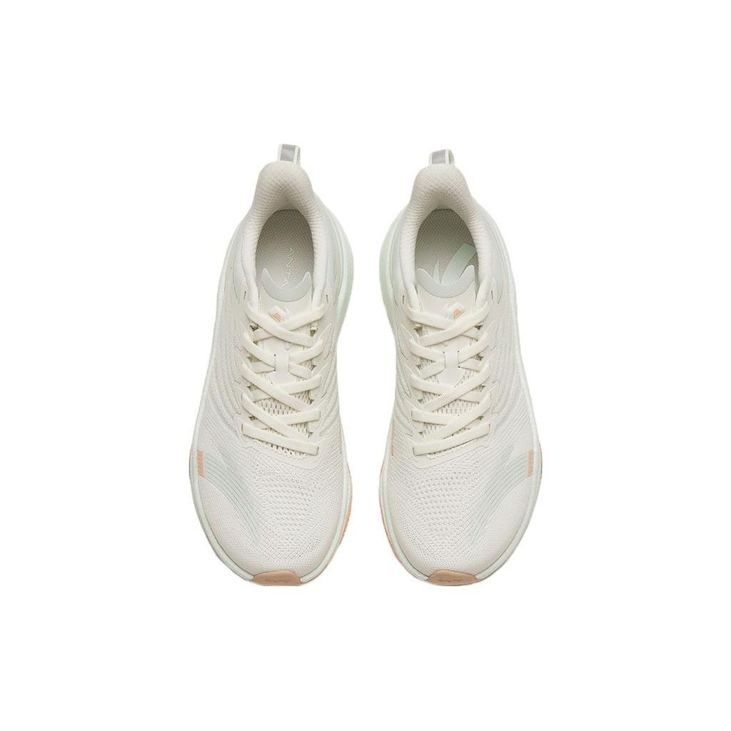 New Anta MACH 3.0 Cushioned Slip Resistant Abrasion Resistant Low Top Casual Running Shoes Women's White Orange Green 122325583-11