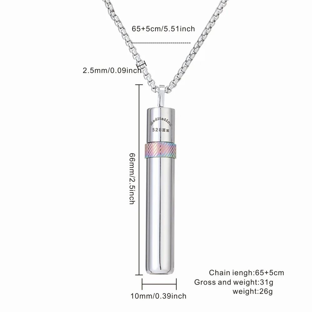 Stainless Steel Breathing Resistance Whistle Necklace Yoga Meditation Necklace  Female Lady Girl