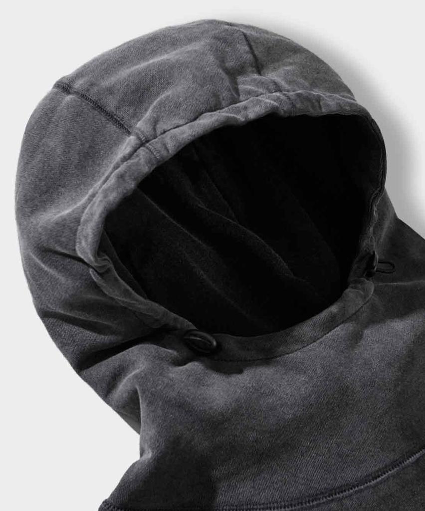 Vtg Washed Balaclava Hoodie_Pigment Charcoal